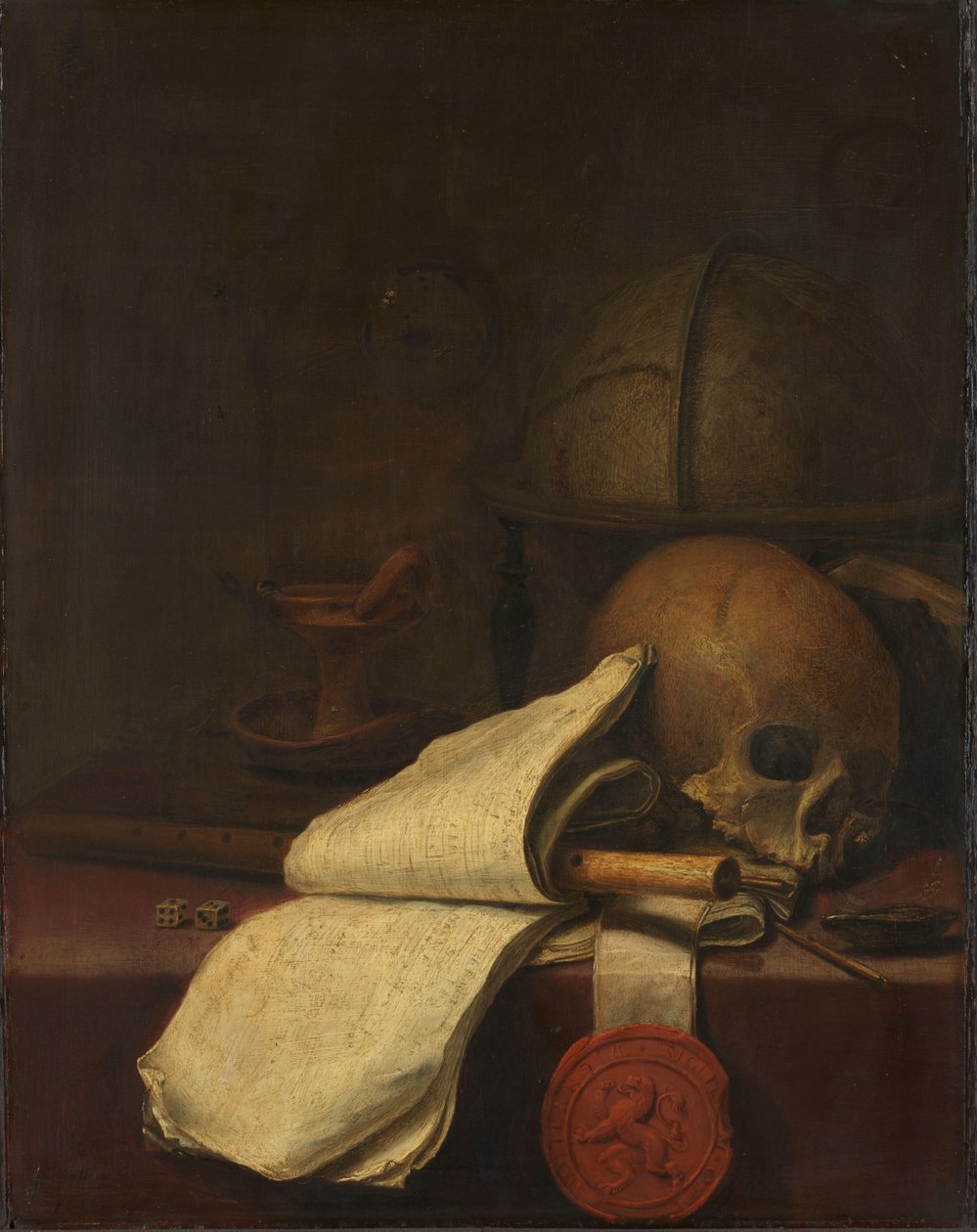 Vanitas asetelma tekijältä Pieter Symonsz Potter
