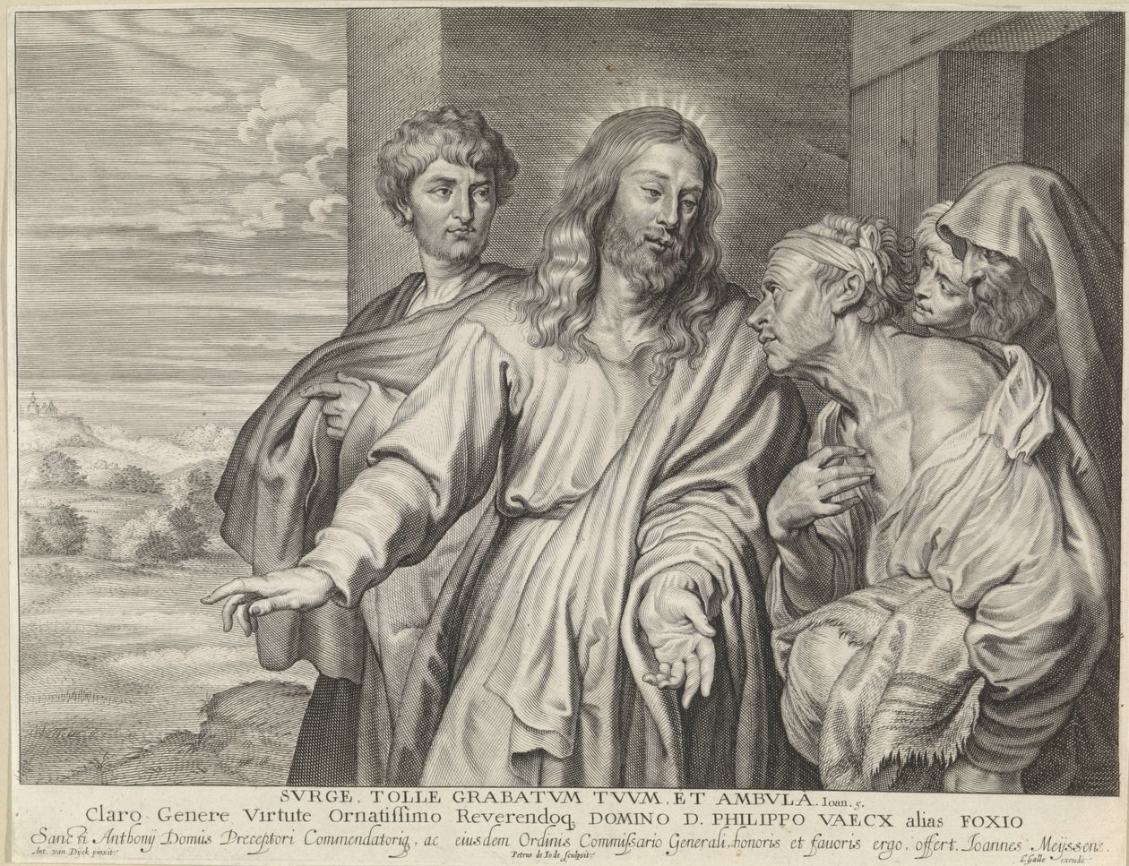 Kristus parantaa halvaantuneen tekijältä Pieter de Jode (II)