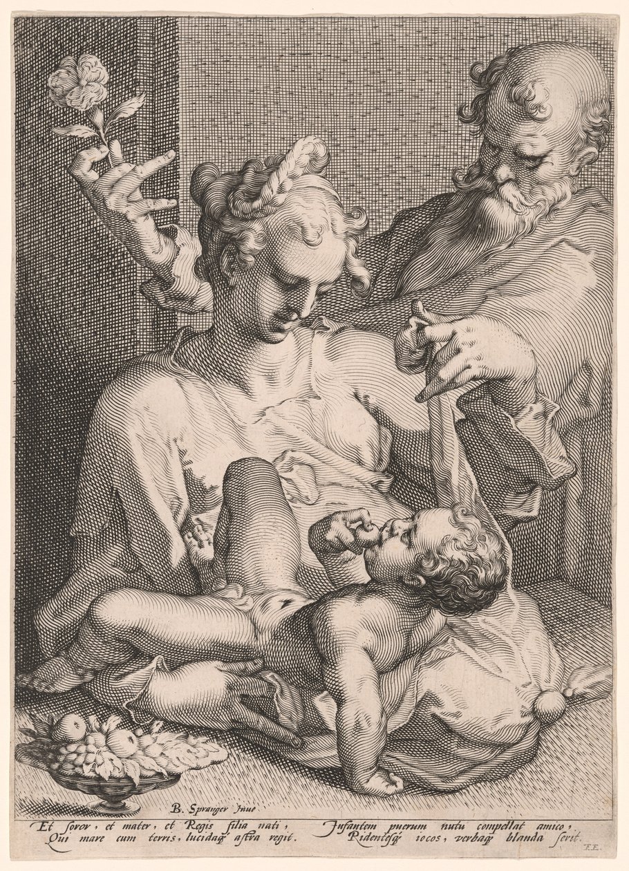 Pyhä perhe tekijältä Pieter de Jode I