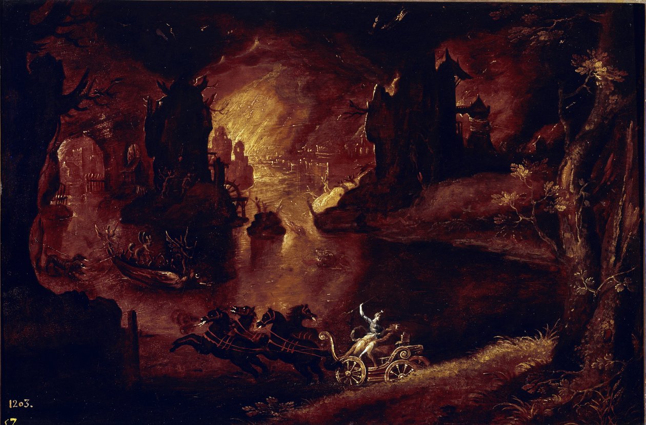 Proserpinen poistaminen. (Maalaus tekijältä Pieter the Younger Brueghel