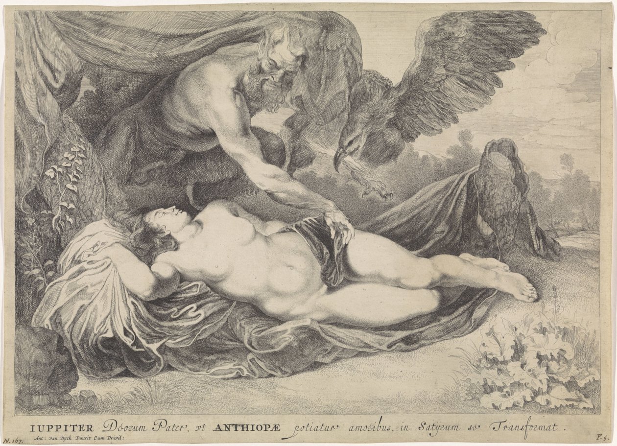 Jupiter ja Antiope tekijältä Pieter van Sompel