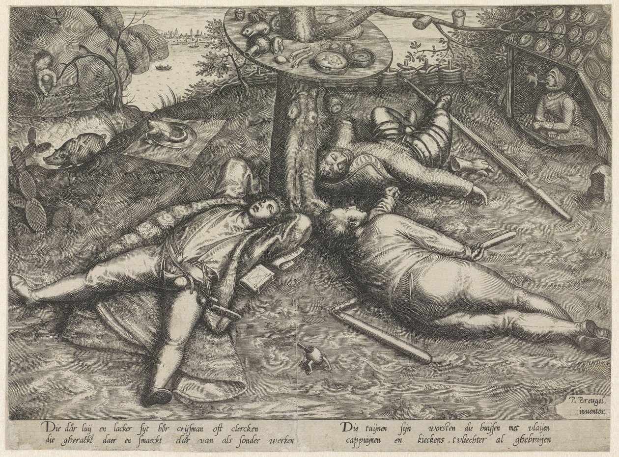 laiskiainen tekijältä Pieter van der Heyden (attributed to)