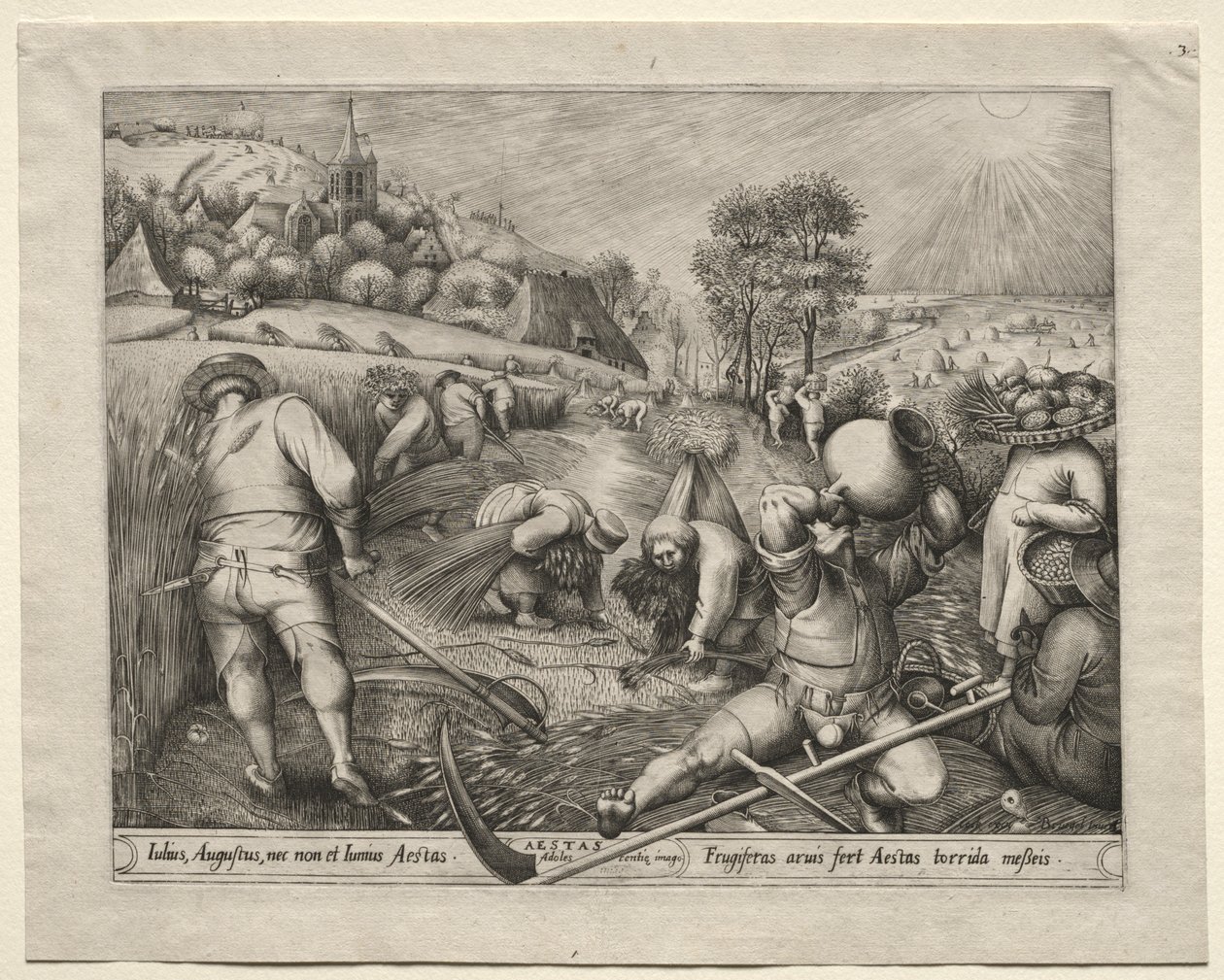 Neljä vuodenaikaa: Kesä, 1570. tekijältä Pieter van der Heyden