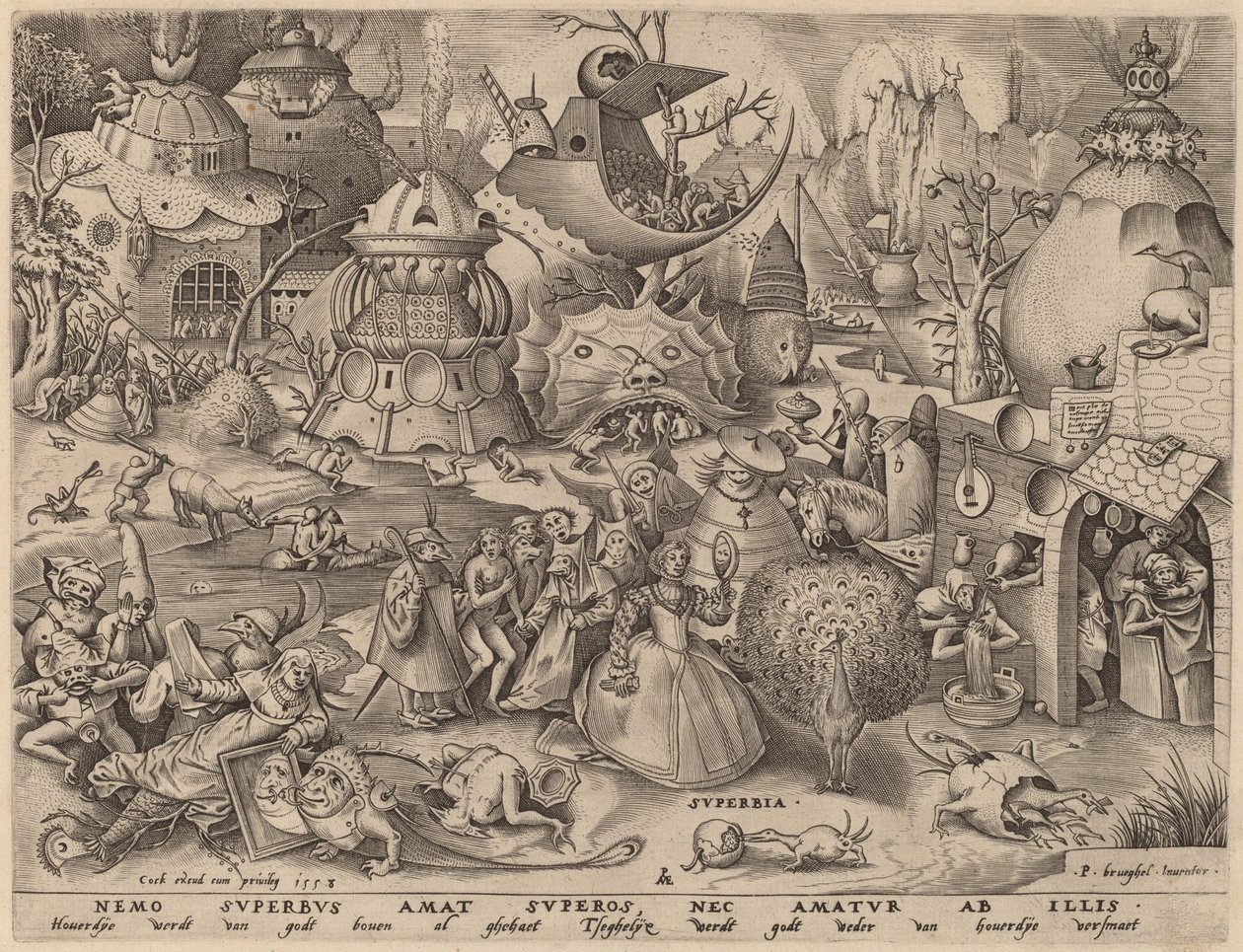 Ylpeys tekijältä Pieter van der Heyden after Pieter Bruegel the Elder