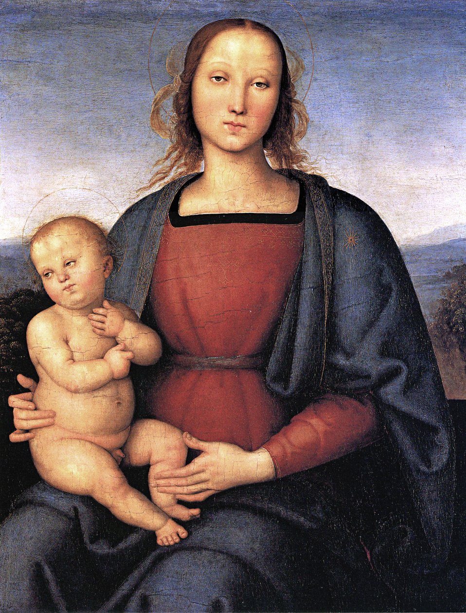 Madonna ja lapsi. tekijältä Pietro Perugino