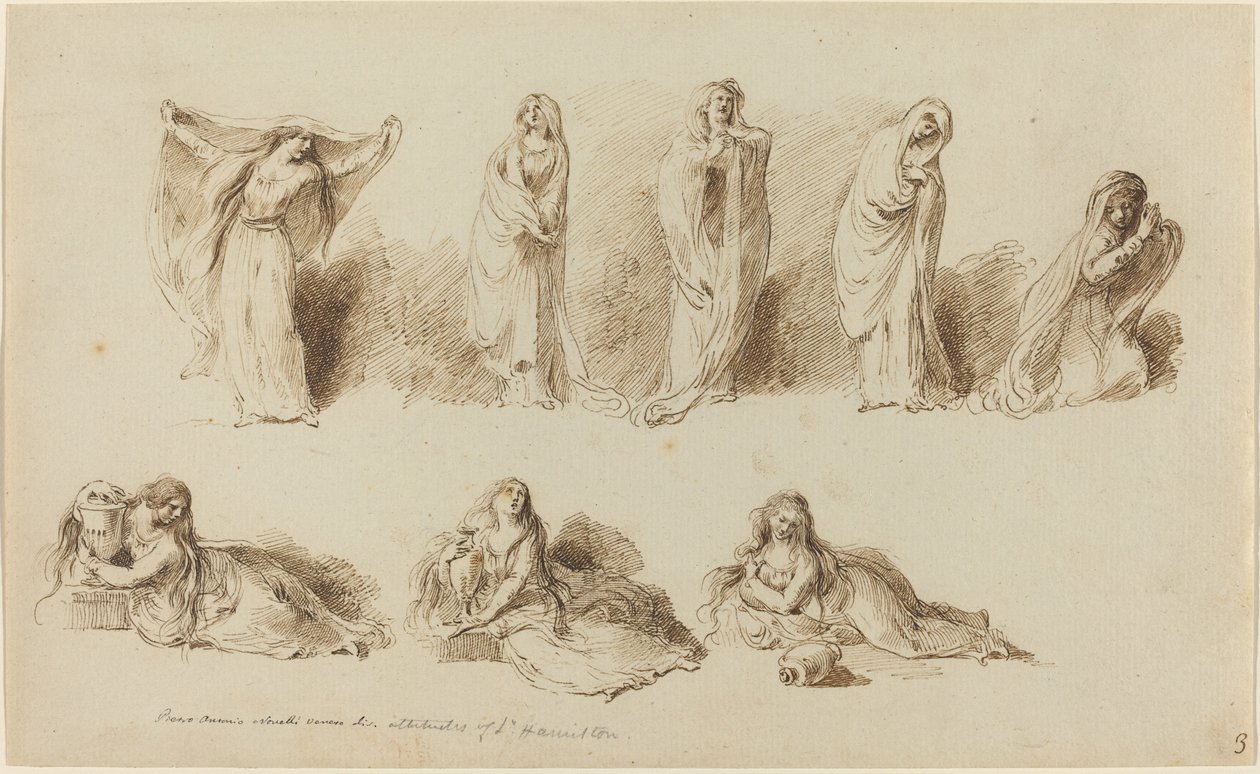 Lady Hamiltonin asenteet tekijältä Pietro Antonio Novelli