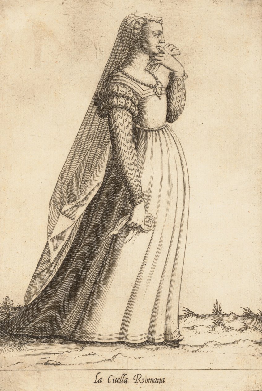 La Citella Romana Maiden, n. 1580. tekijältä Pietro Bertelli.