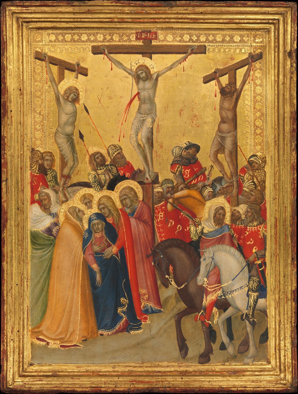 Ristiinnaulitseminen, 1340-luku. tekijältä Pietro Lorenzetti