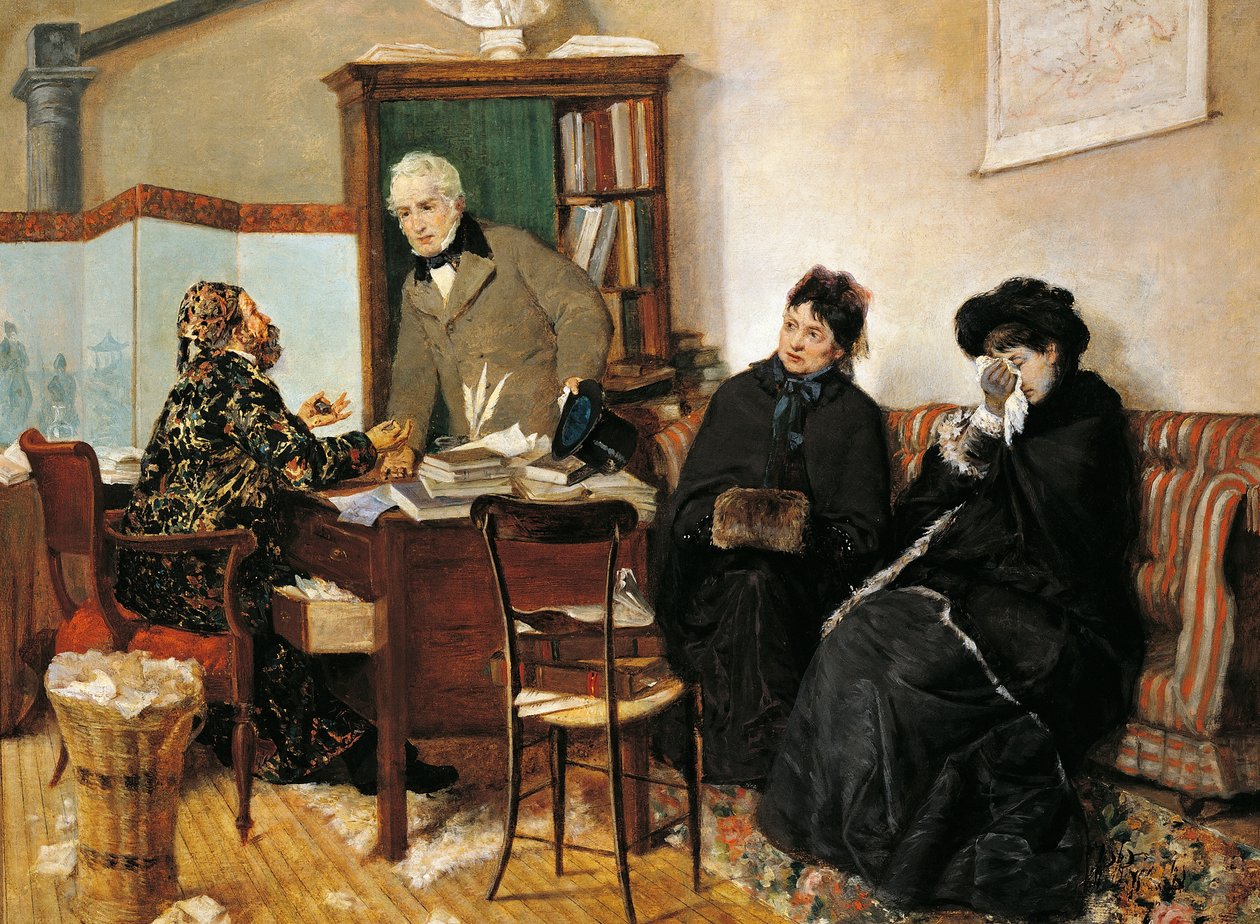 Notaarissa, kirjoittanut Pietro Pajetta (1845-1911) tekijältä Pietro Pajetta