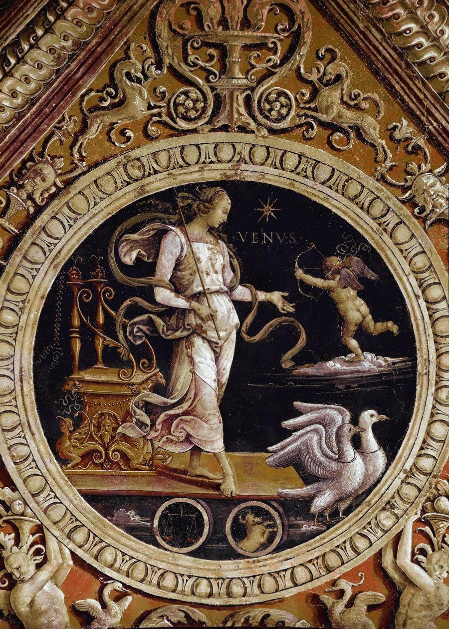 Venuksen allegorinen esitys (Fresko tekijältä Pietro Perugino