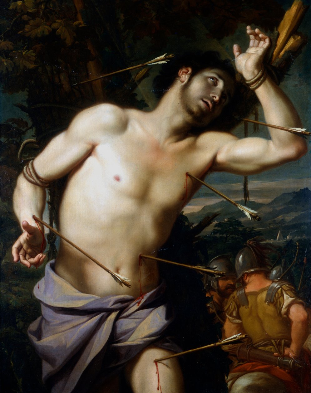 Pyhä Sebastián 1600-luku tekijältä Pietro Perugino