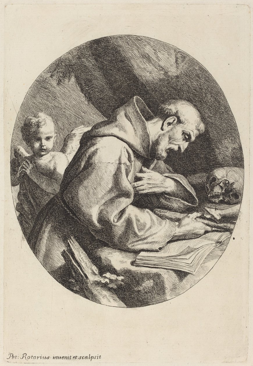 Pyhä Franciscus tekijältä Pietro Antonio Rotari