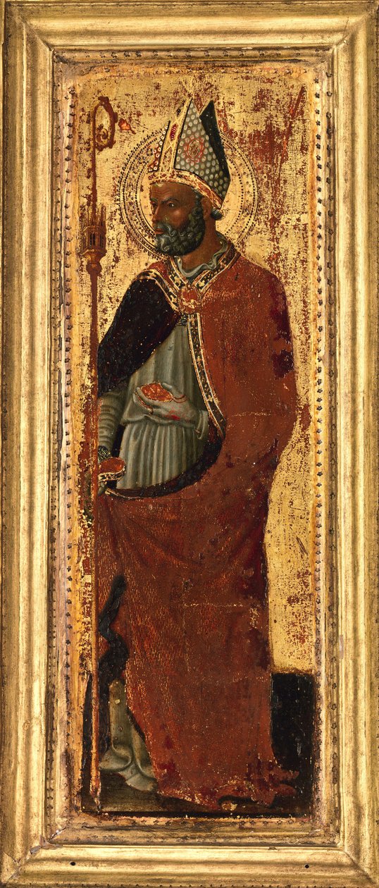 Pyhä Nikolaus Barilainen, 1430-luvun puoliväli. tekijältä Pietro di Giovanni d