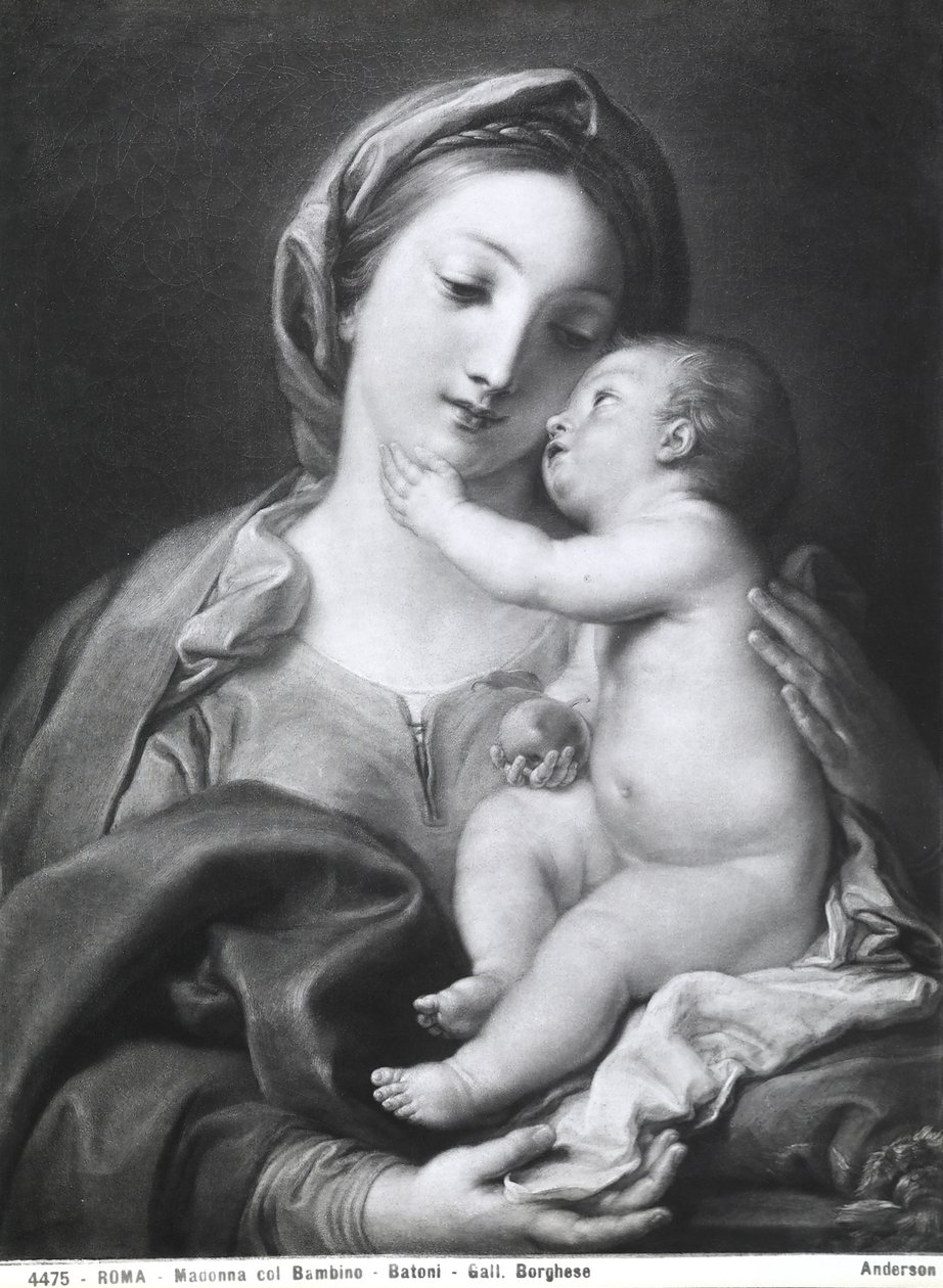 Madonna ja lapsi, 1708 tekijältä Pompeo Girolamo Batoni