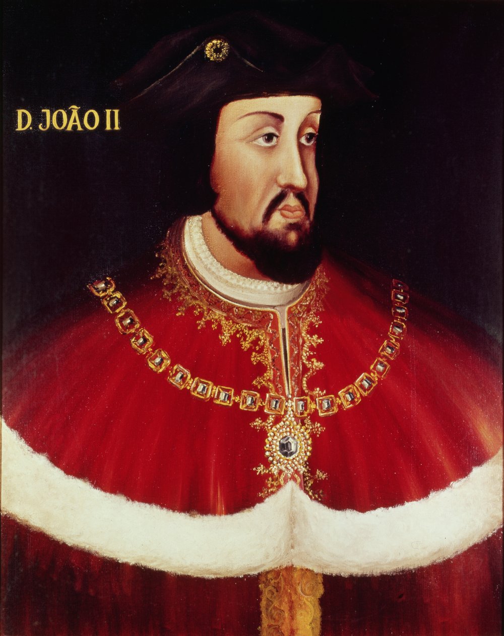 Portugalilaisen Johannes II:n (1455-1495) muotokuva (paneeli) tekijältä Portuguese School