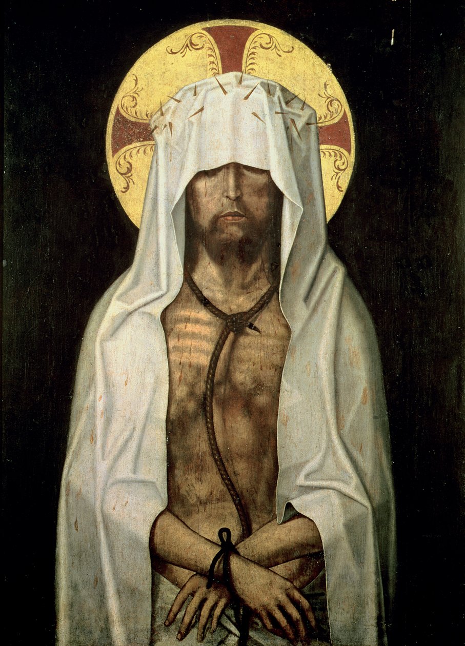 Ecce Homo (tempera paneelissa) tekijältä Portuguese School