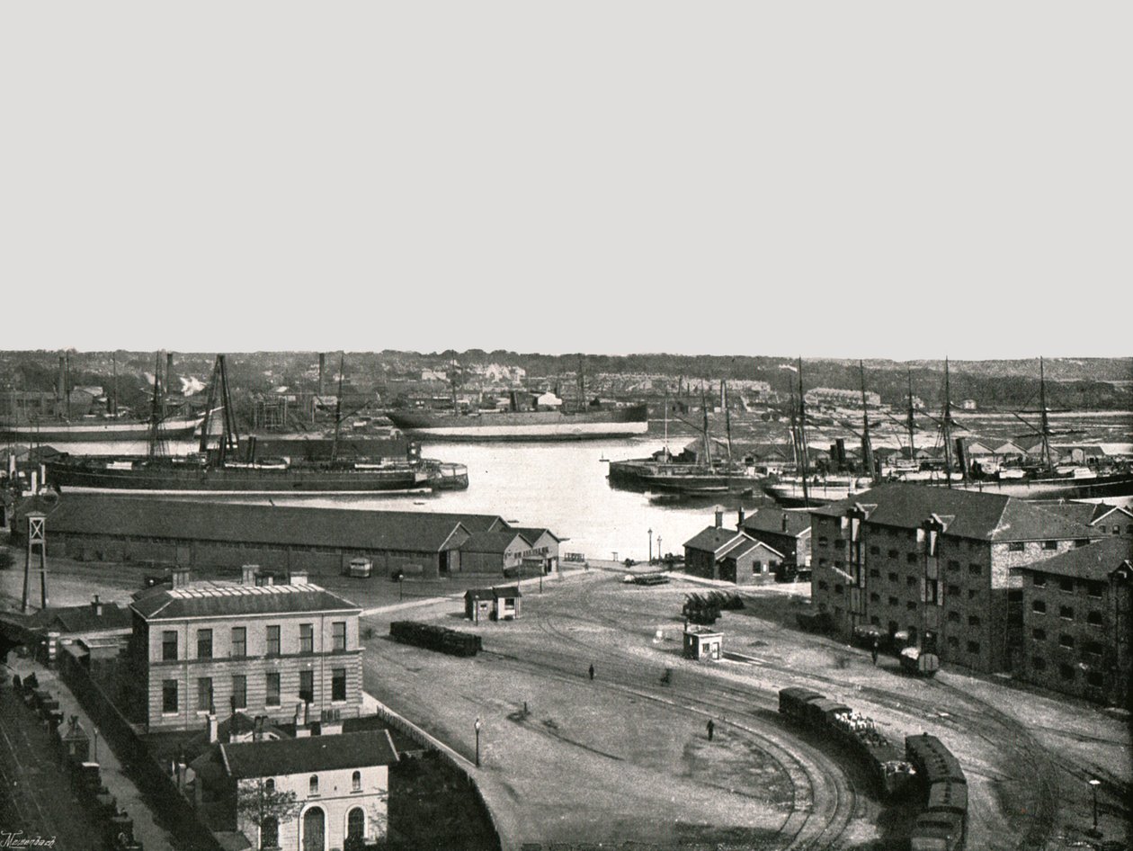 The Docks, Southampton, 1895. tekijältä Poulton and Co