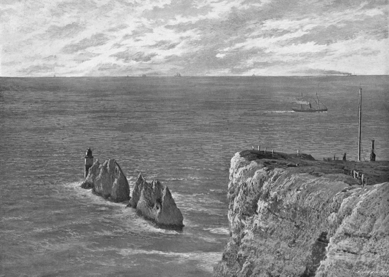The Needles, Isle of Wight, 1896 tekijältä Poulton and Co