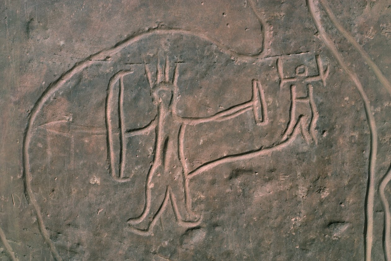Ihmishahmo (kalliomaalaus) tekijältä Prehistoric