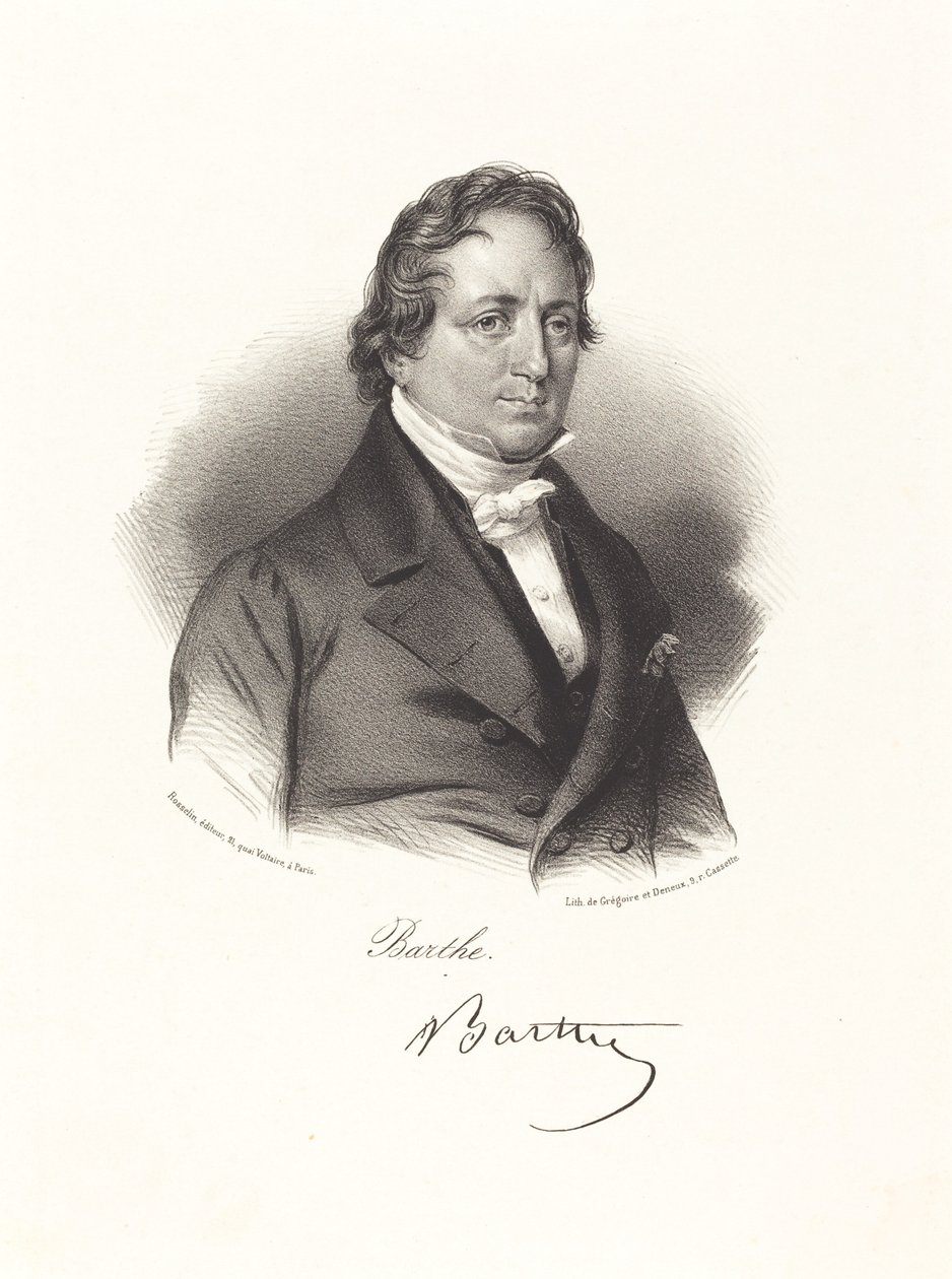 Barthe tekijältä Probably French 19th Century