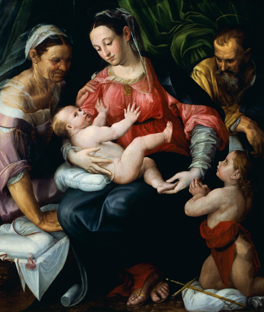 Pyhä perhe, Prospero Fontana (1512-1597). tekijältä Prospero Fontana