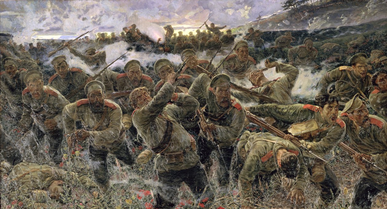 Pistoolitaistelu, 1904 tekijältä Pyotr Pavlovich Karyagin