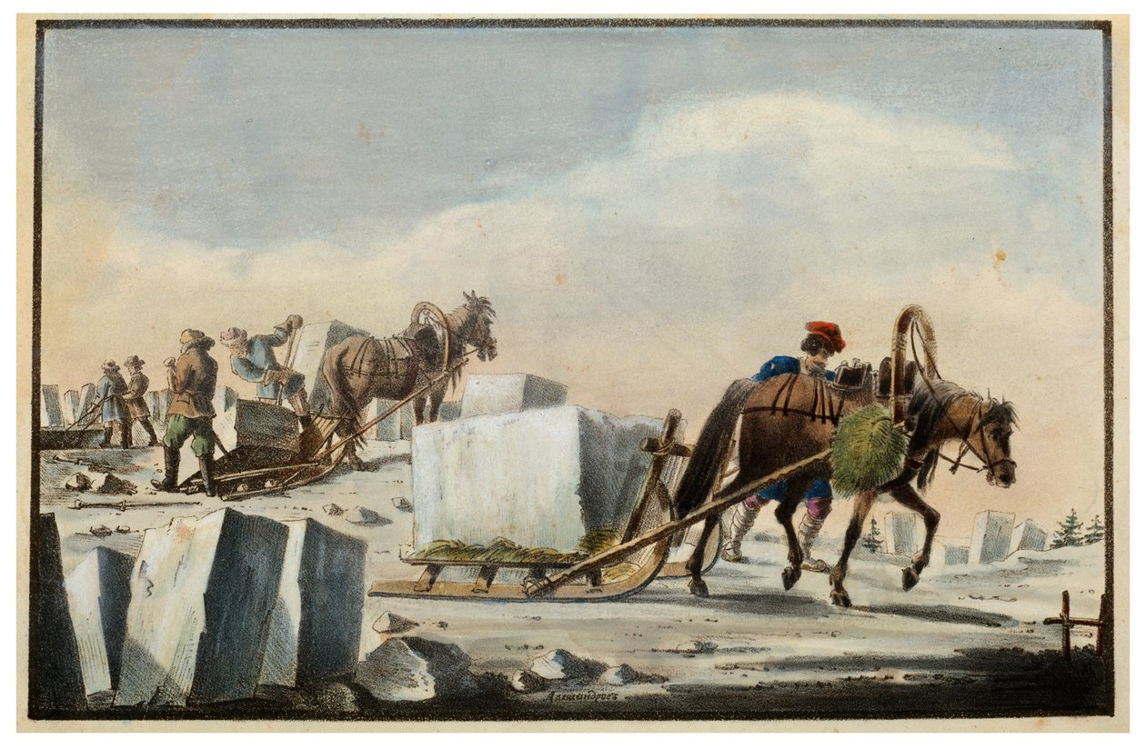 Jään halkeaminen, 1825 tekijältä Pyotr Alexandrov