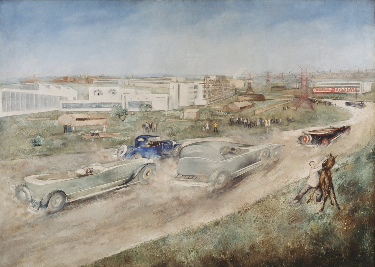 Autokilpailu, 1930 tekijältä Pyotr Vladimirovich Williams