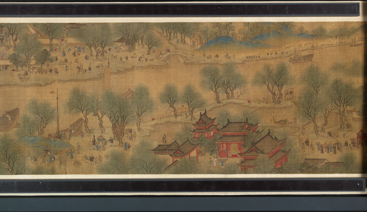 Kevätjuhla joella tekijältä Qing Dynasty Chinese School