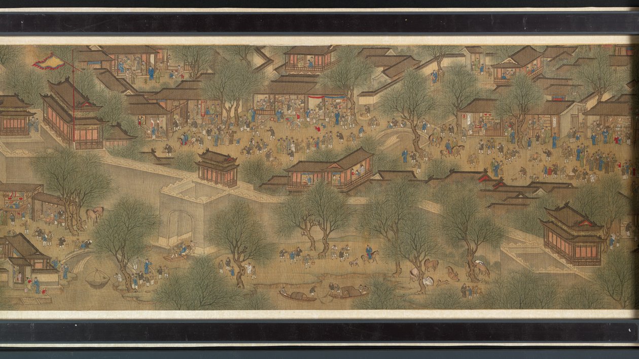 Kevätjuhla joella tekijältä Qing Dynasty Chinese School