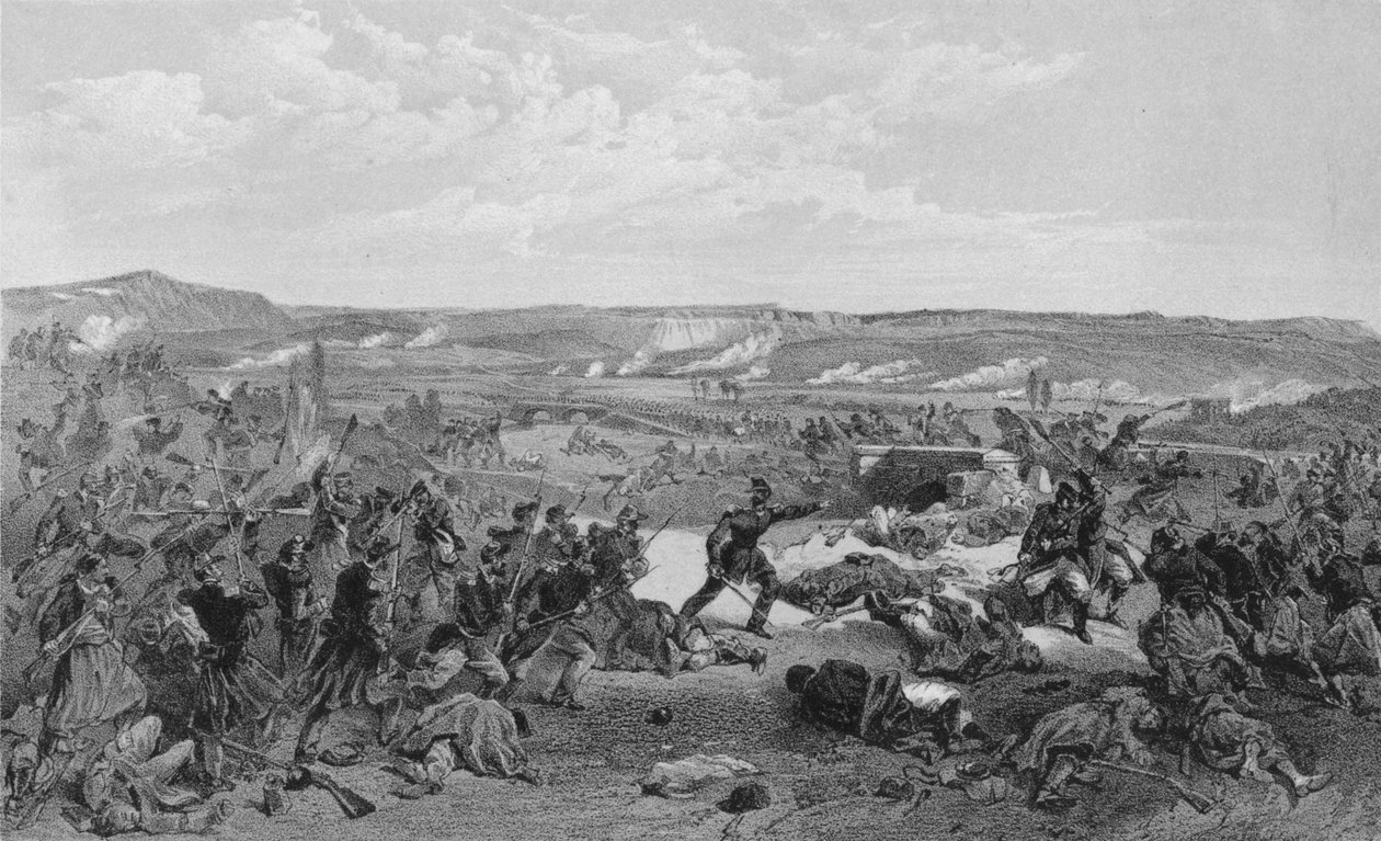 "Tšernajan taistelu, 16. elokuuta 1855". tekijältä RM Bryson