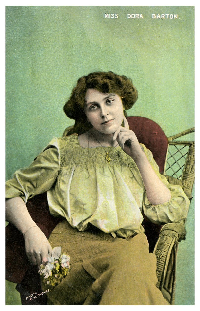 Dora Barton, brittiläinen näyttelijä, 1905-1919. tekijältä RW Thomas