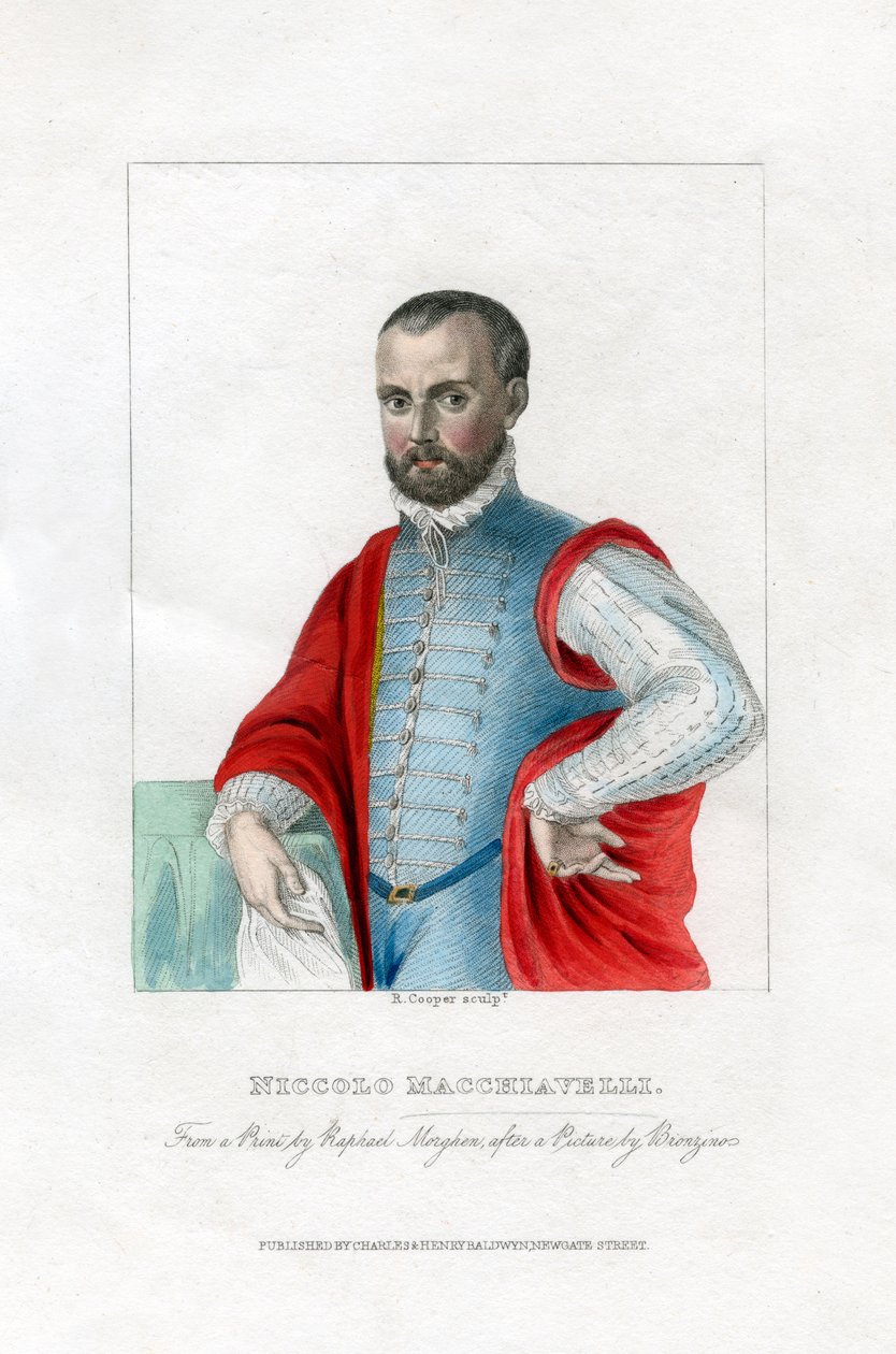 Niccolo Machiavelli, italialainen renessanssin poliittinen filosofi. tekijältä R. Cooper