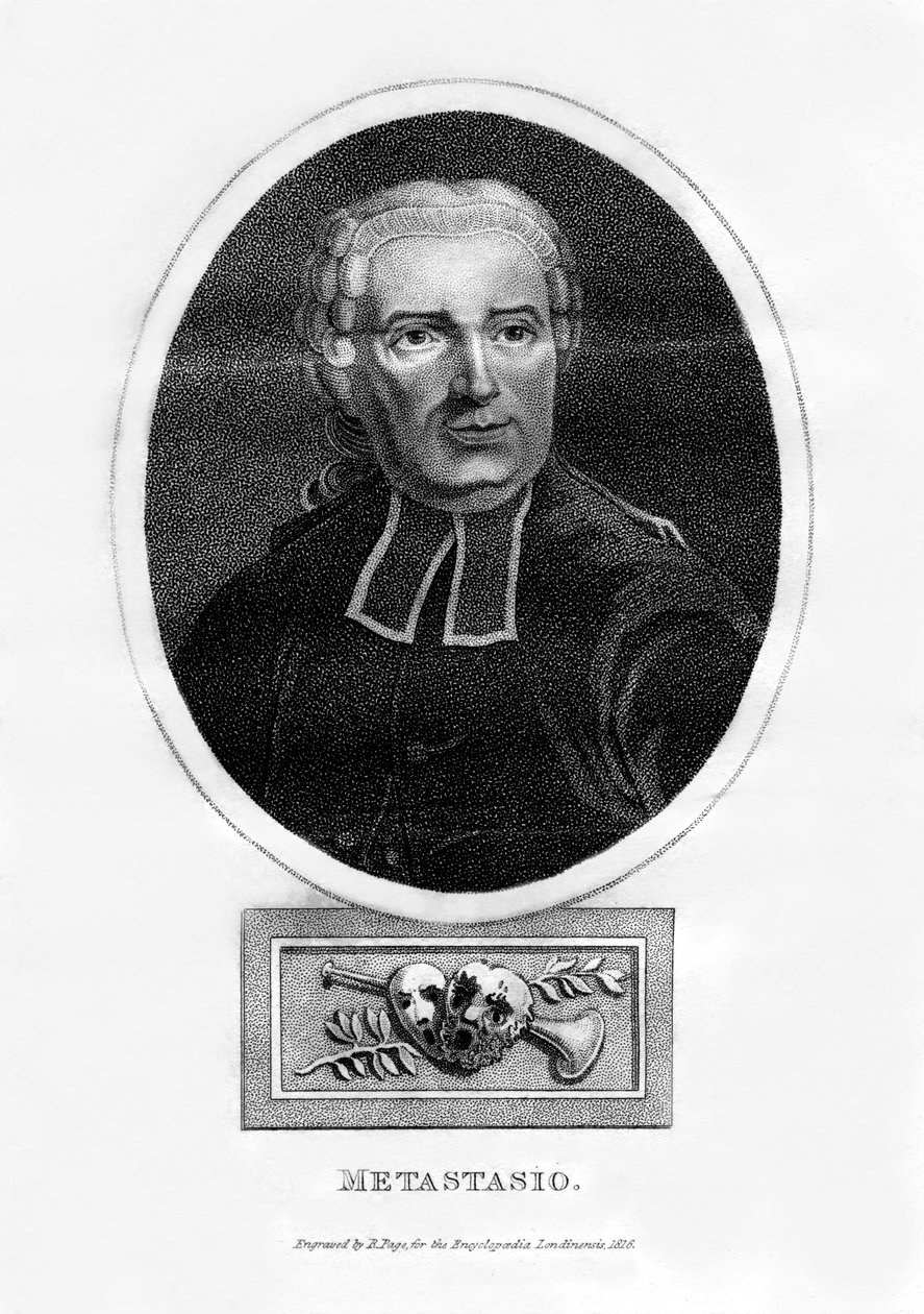 Metastasio, italialainen runoilija, 1816. tekijältä R. Page