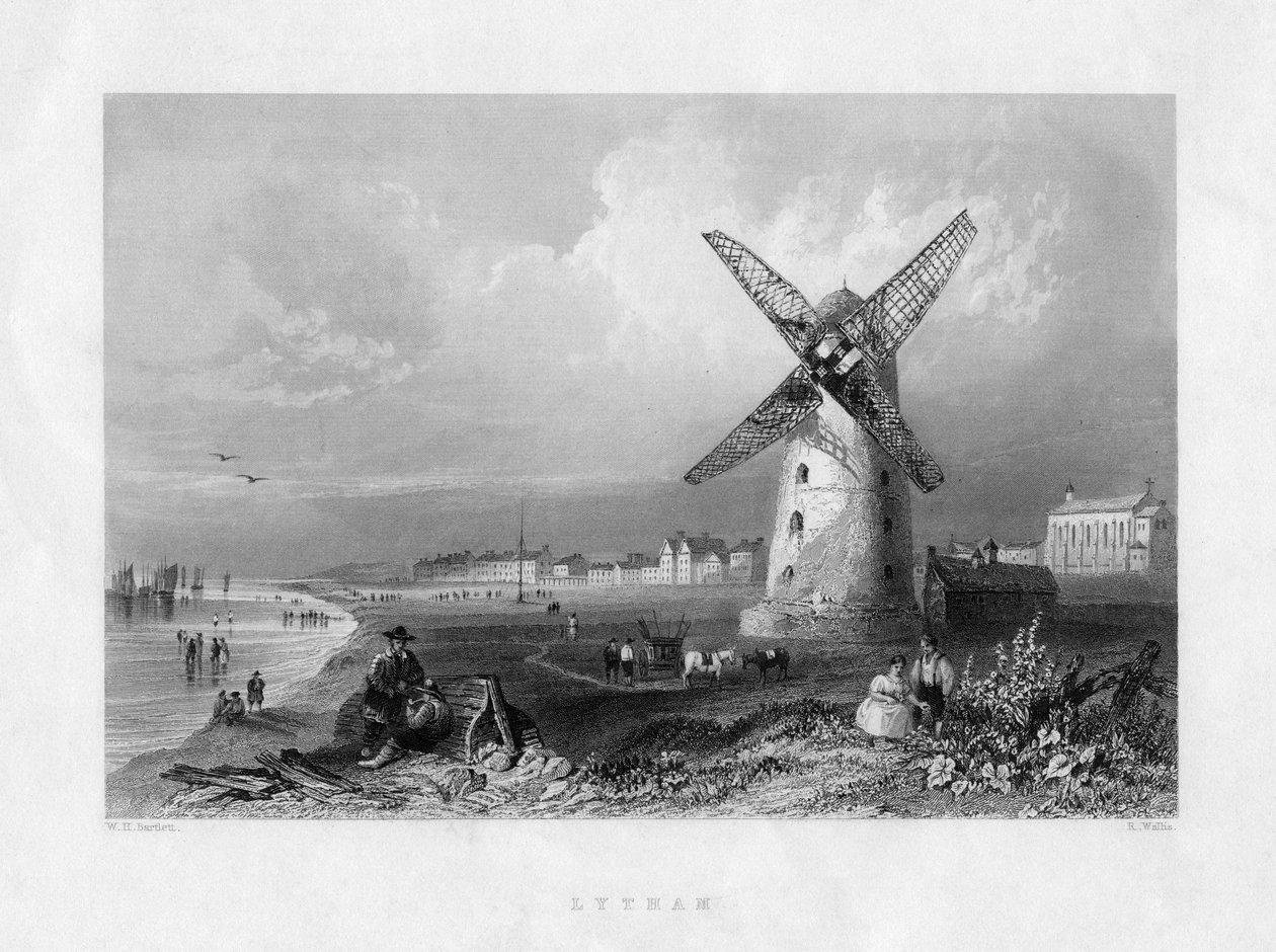 Lytham, Lancashire, 1800-luku. tekijältä R. Wallis