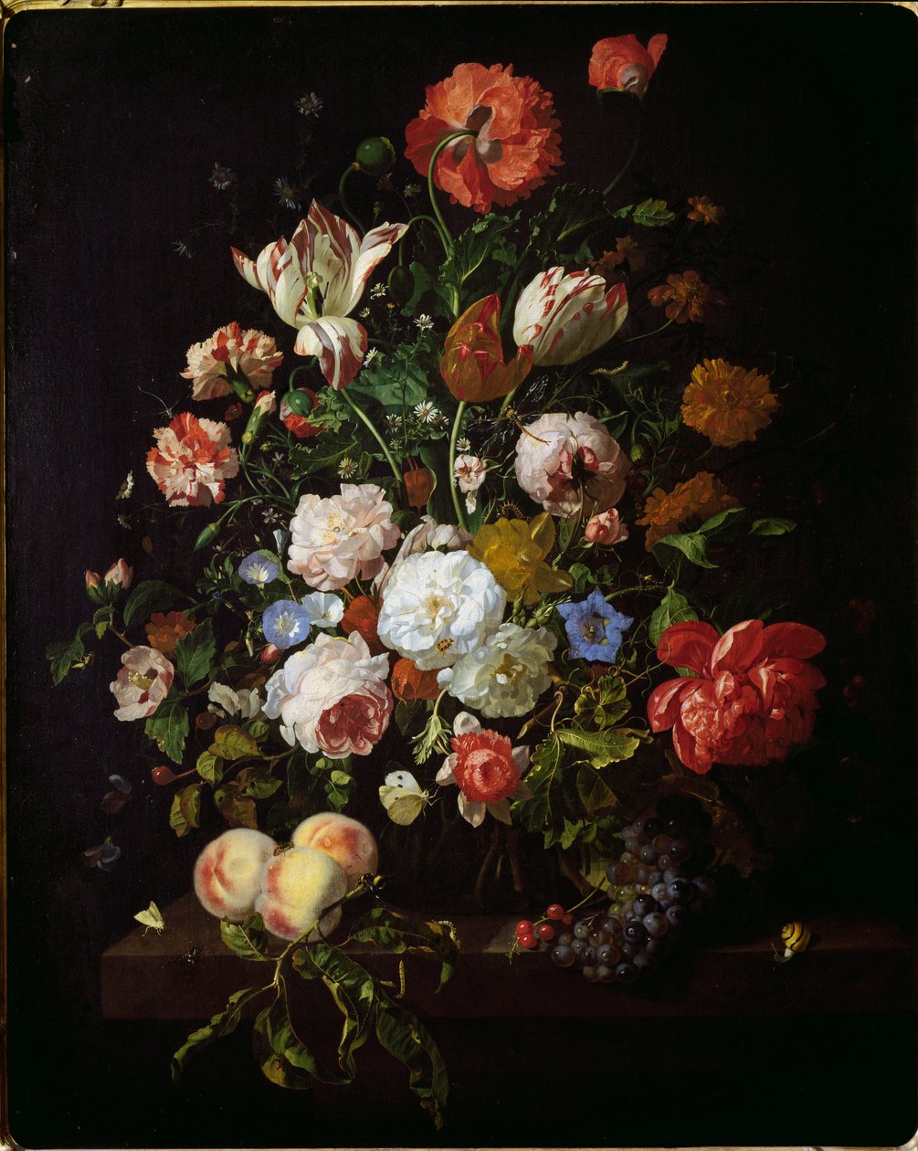 Asetelma (öljy kankaalle tekijältä Rachel Ruysch