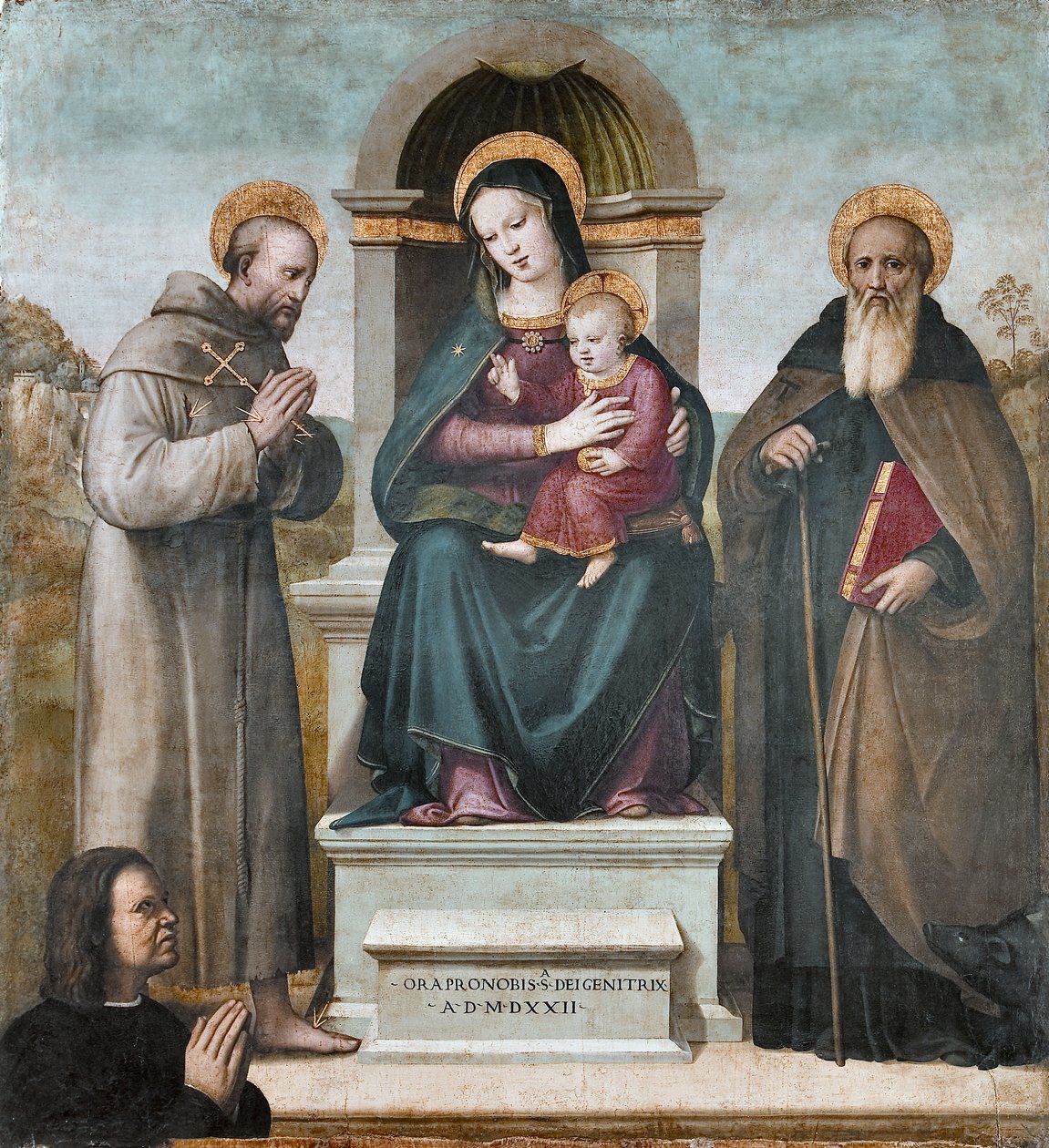 Madonna in trono col Bambino e santi tekijältä Raffaello Piccinelli