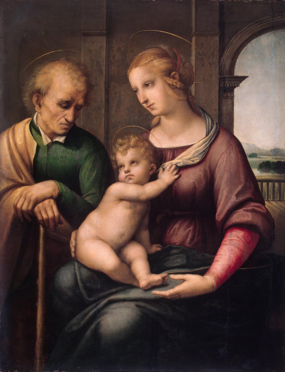 Madonna partaamattoman Pyhän Joosefin kanssa tekijältä Raffaello Sanzio Raphael