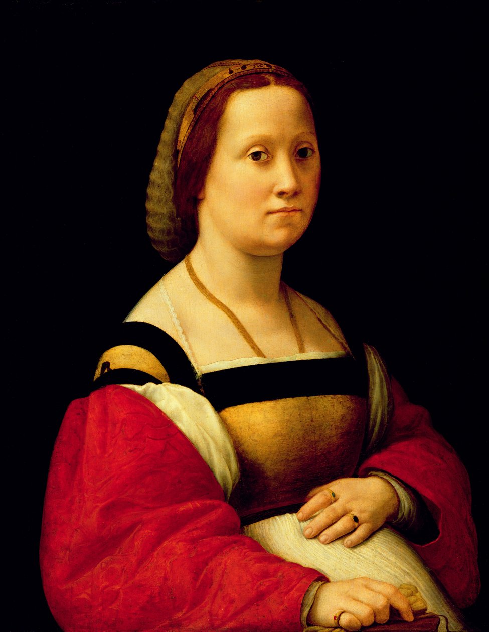Raskaana oleva nainen, La Donna Gravida, n. 1505-07 tekijältä Raffaello Sanzio Raphael