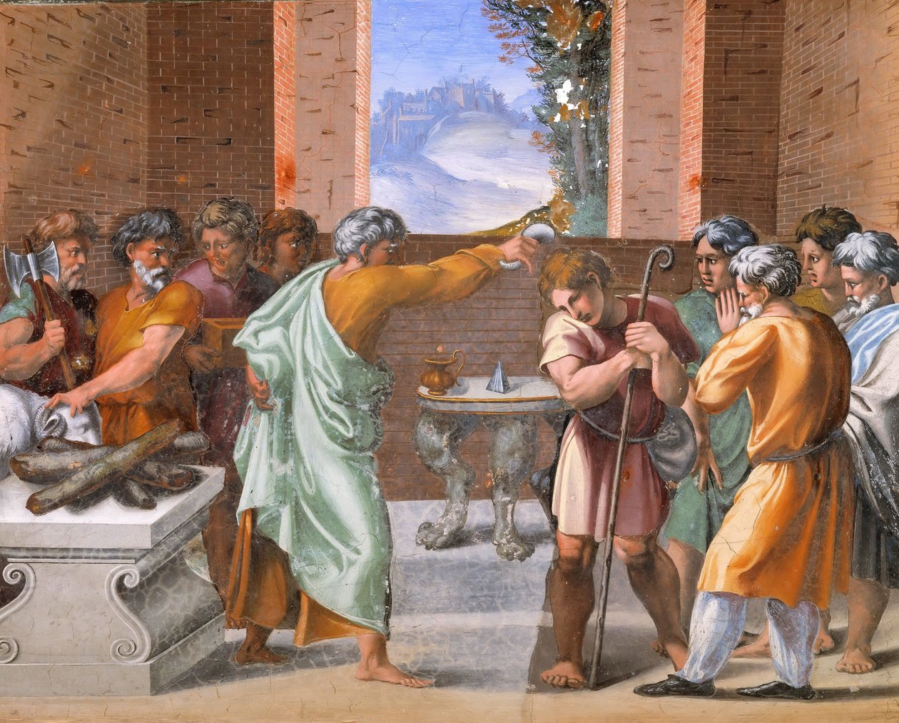 Loggian koristelu, Fresco Palazzi Pontifici, Vatikaani tekijältä Raffaello Sanzio Raphael