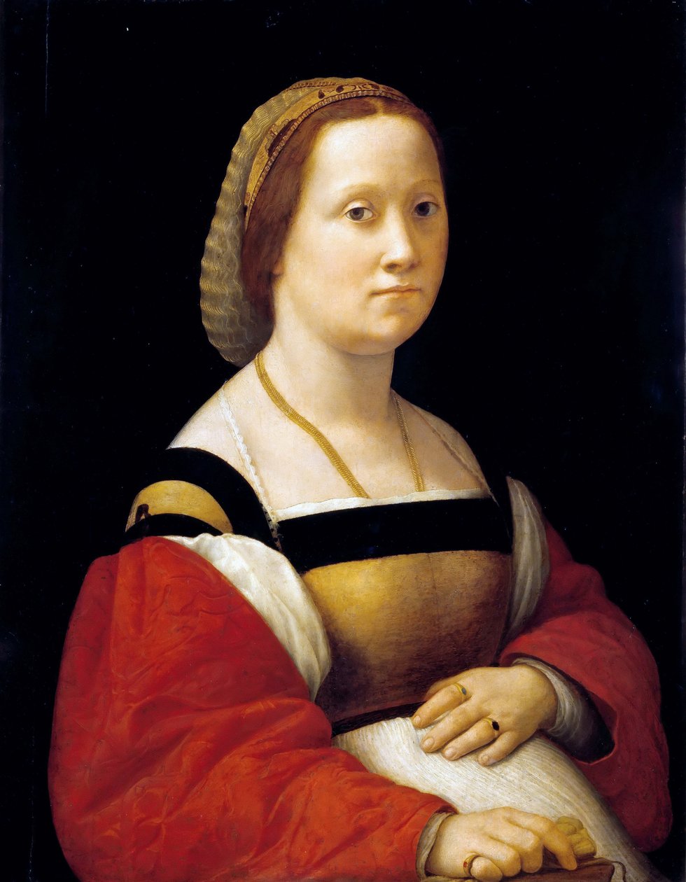 Raskaana oleva nainen, 1505-1506. tekijältä Raffaello Sanzio Raphael