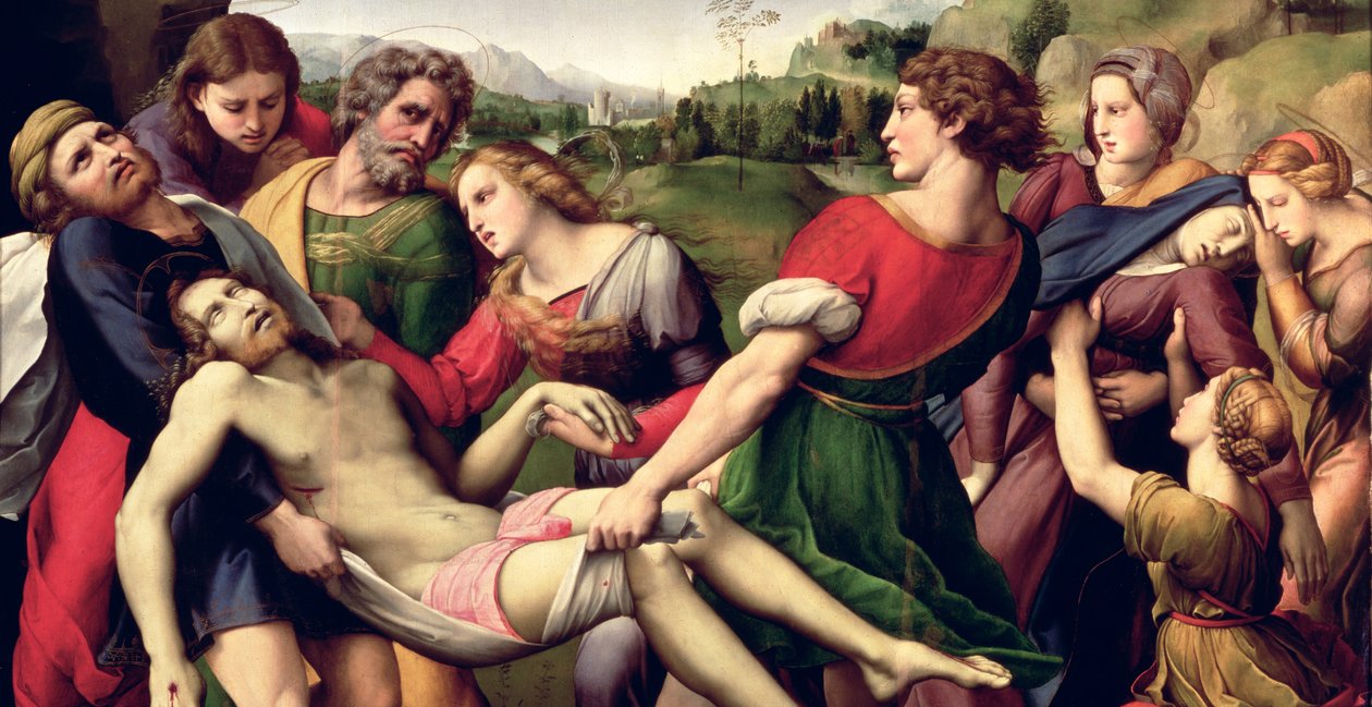 Vangitseminen, 1507 (yksityiskohta kuvasta 62308) tekijältä Raffaello Sanzio Raphael