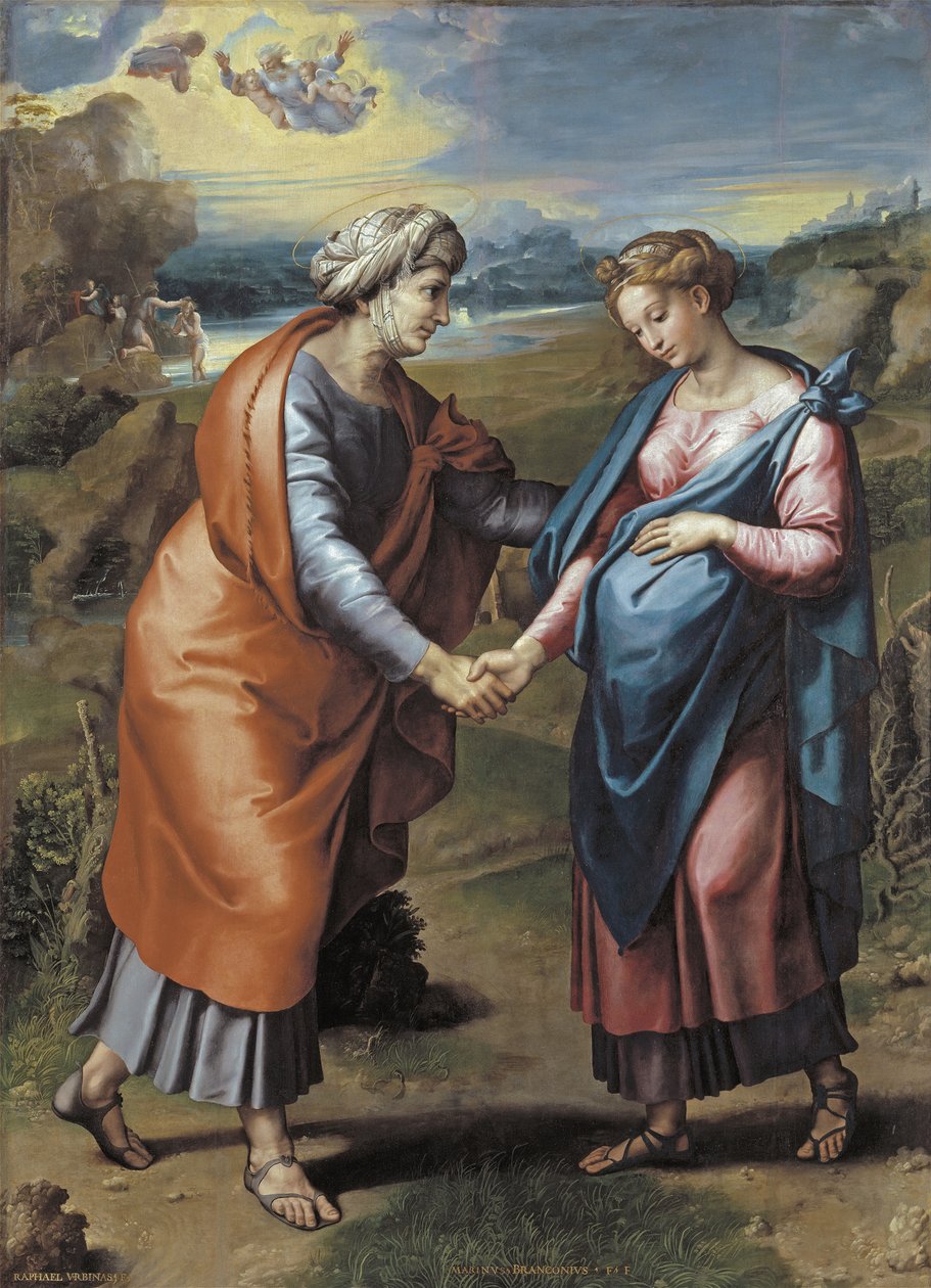 Vierailu, 1517 tekijältä Raffaello Sanzio Raphael