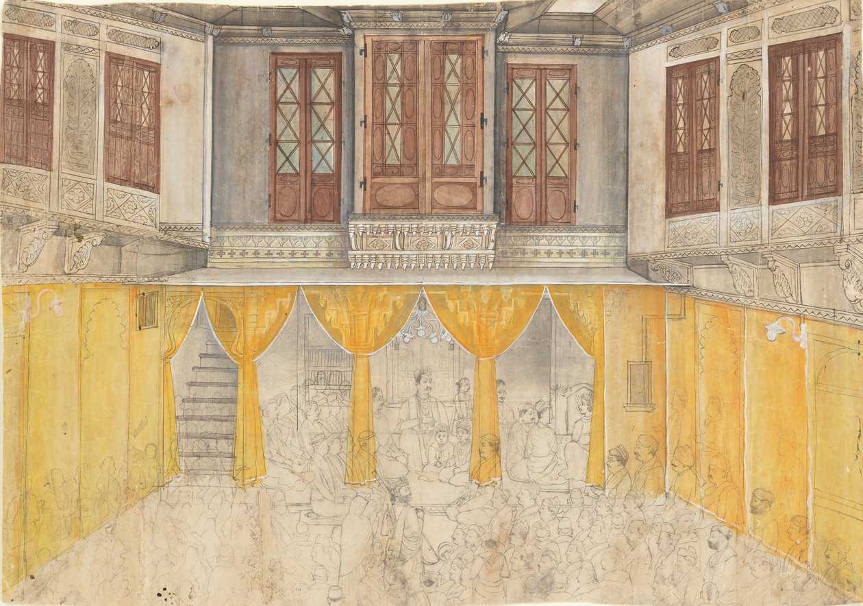 Palace Interior, n. 1880-1900. tekijältä Ragunath