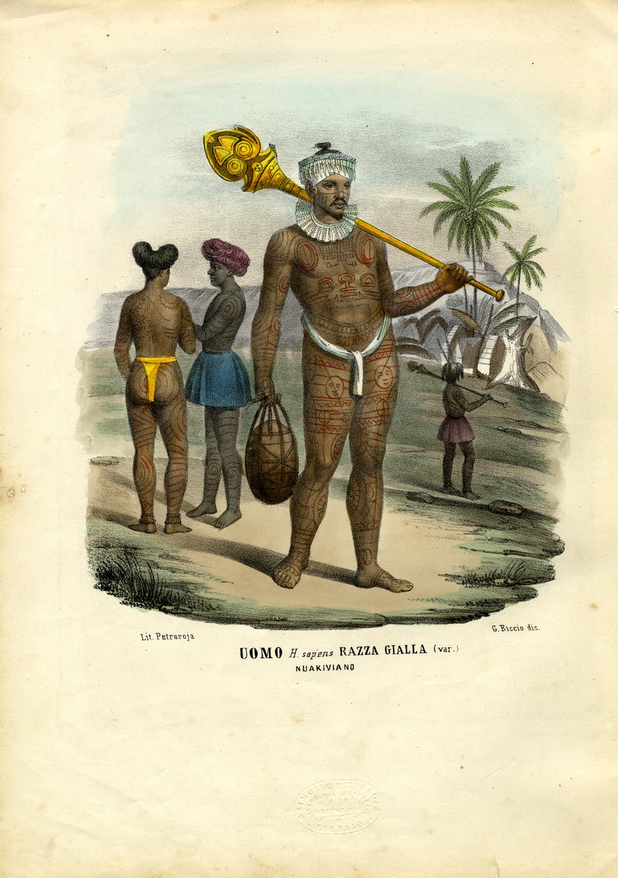 Nukahiwa People, 1863-79 tekijältä Raimundo Petraroja