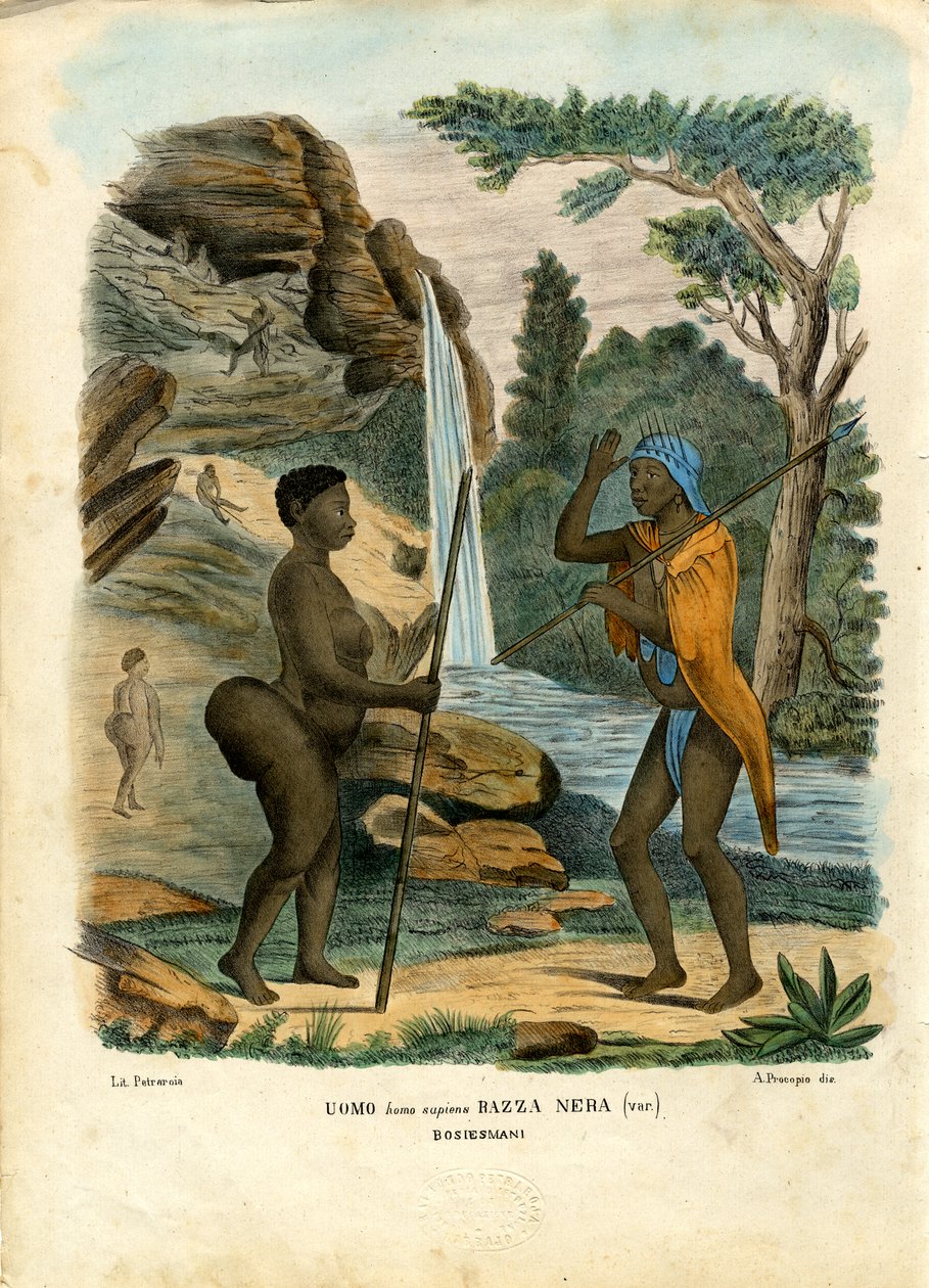 Hottentootit, 1863-79 tekijältä Raimundo Petraroja