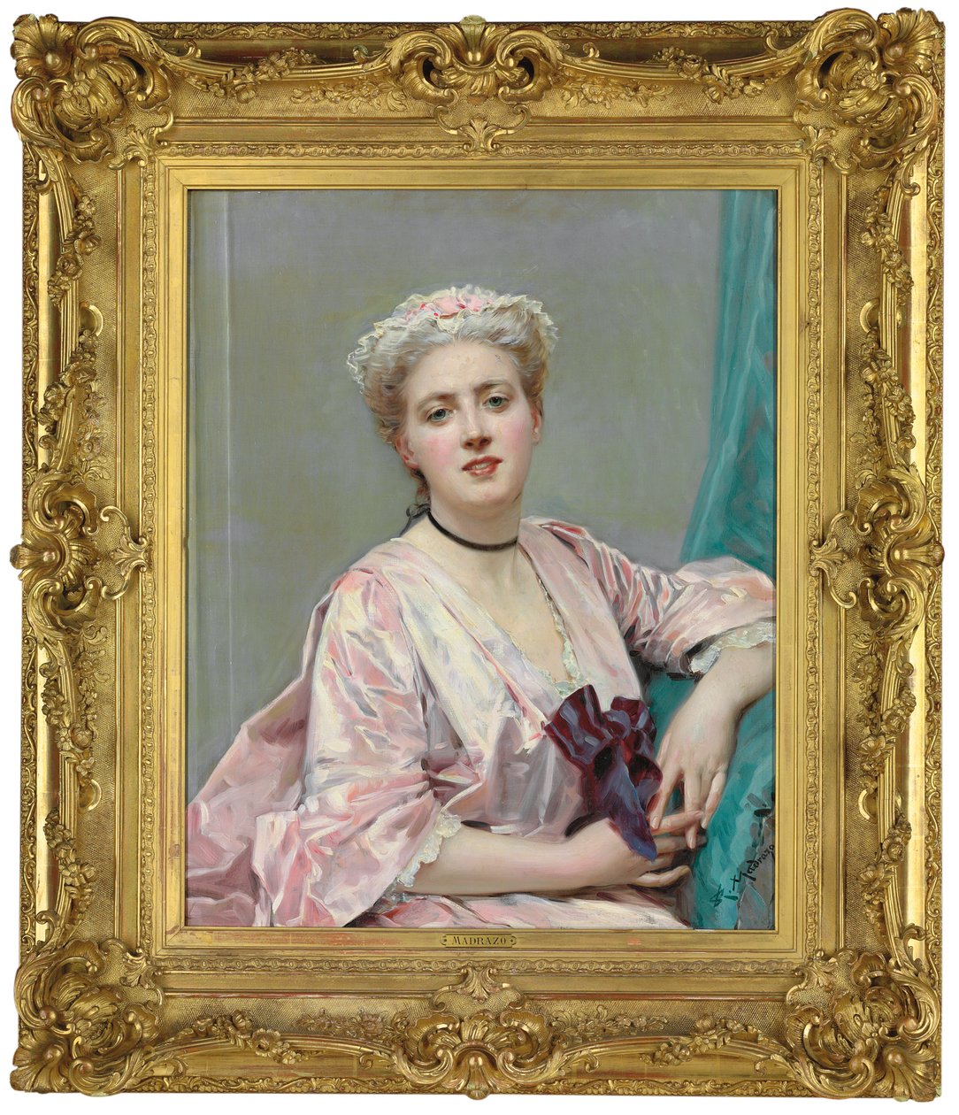 Kauneus vaaleanpunaisessa, tekijältä Raimundo de Madrazo y Garreta