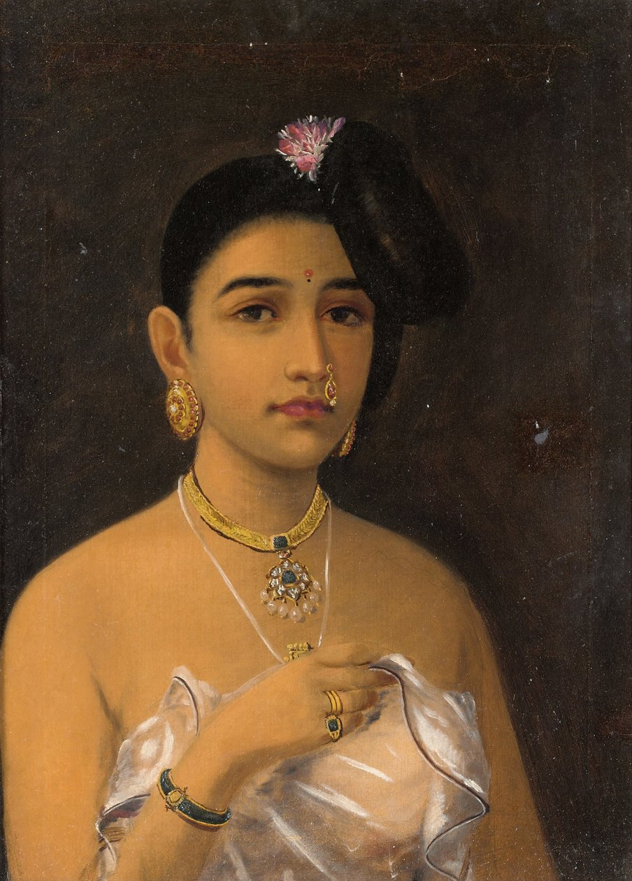 Malabarin kauneus, kirjoittanut Raja Ravi Varma tekijältä Raja Ravi Varma