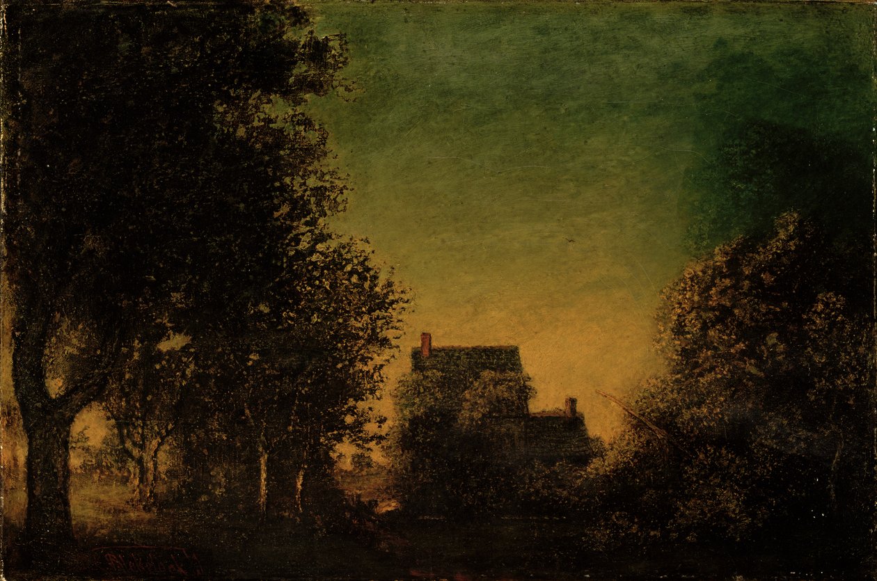 Metsän reuna, n. 1880-1890 tekijältä Ralph Albert Blakelock