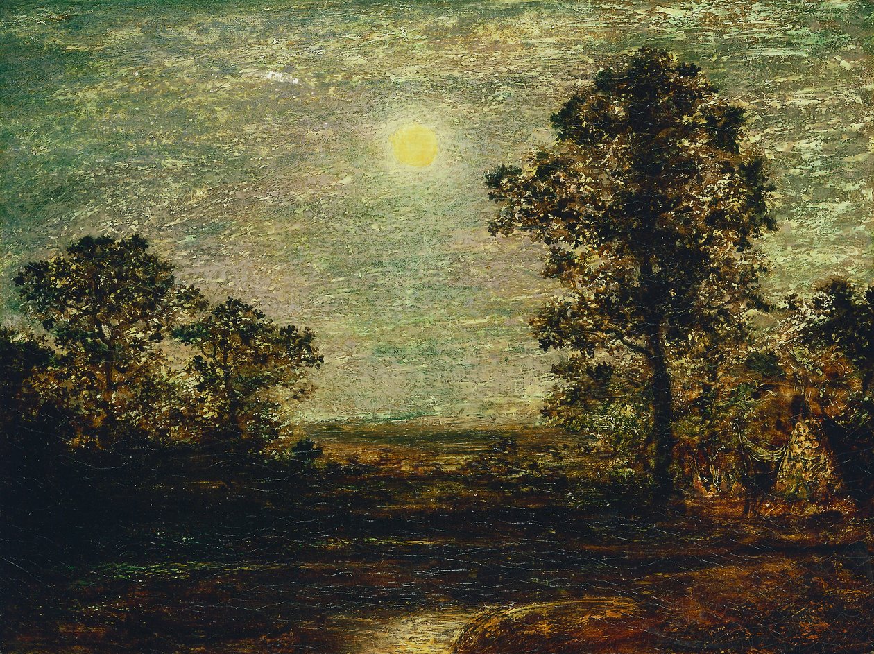 Nimetön (Kuunvalon maisema) tekijältä Ralph Albert Blakelock